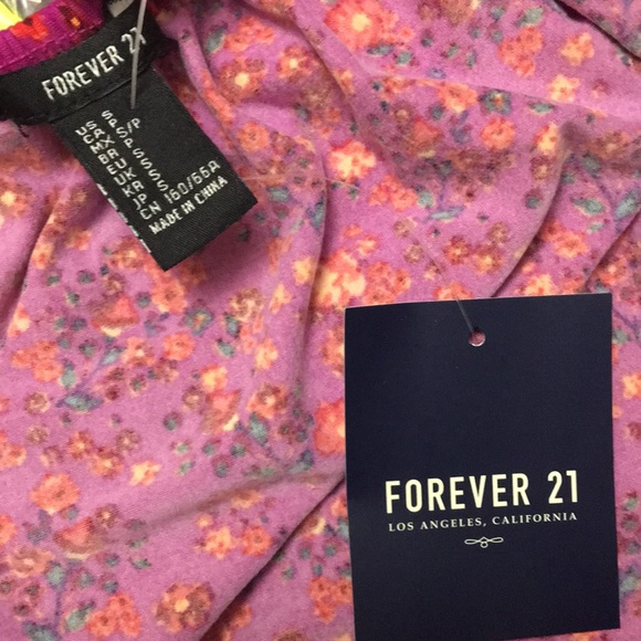 Forever 21 Fuchsia/Teal Off Shoulder Romper - Picture 5 of 6